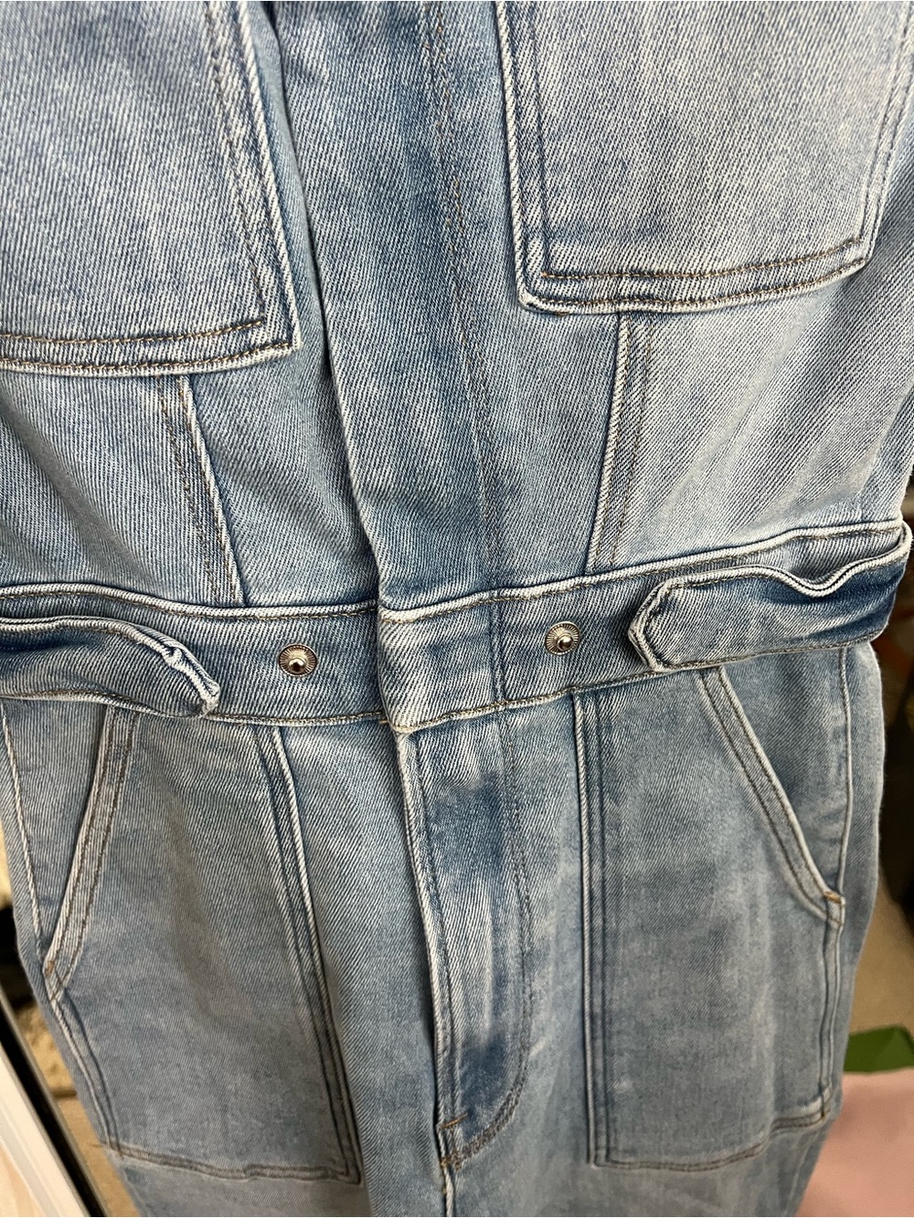Good American Light Blue Denim Jumpsuit - Picture 9 of 9